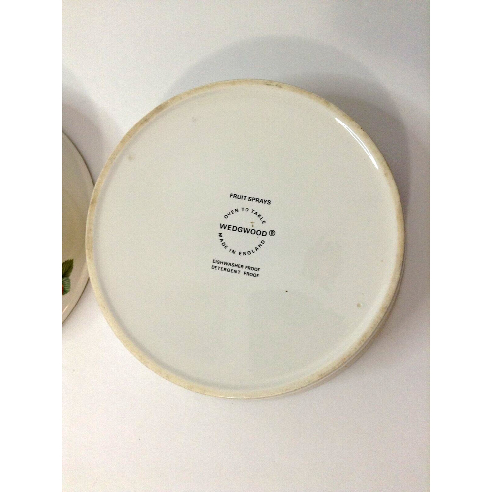 2 Wedgwood Fruit Dessert Sauce Bowls Quiche Stoneware Approximate 6 3/4"x1 6/8" - Picture 6 of 11